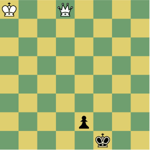Queen v. Pawn Endgame